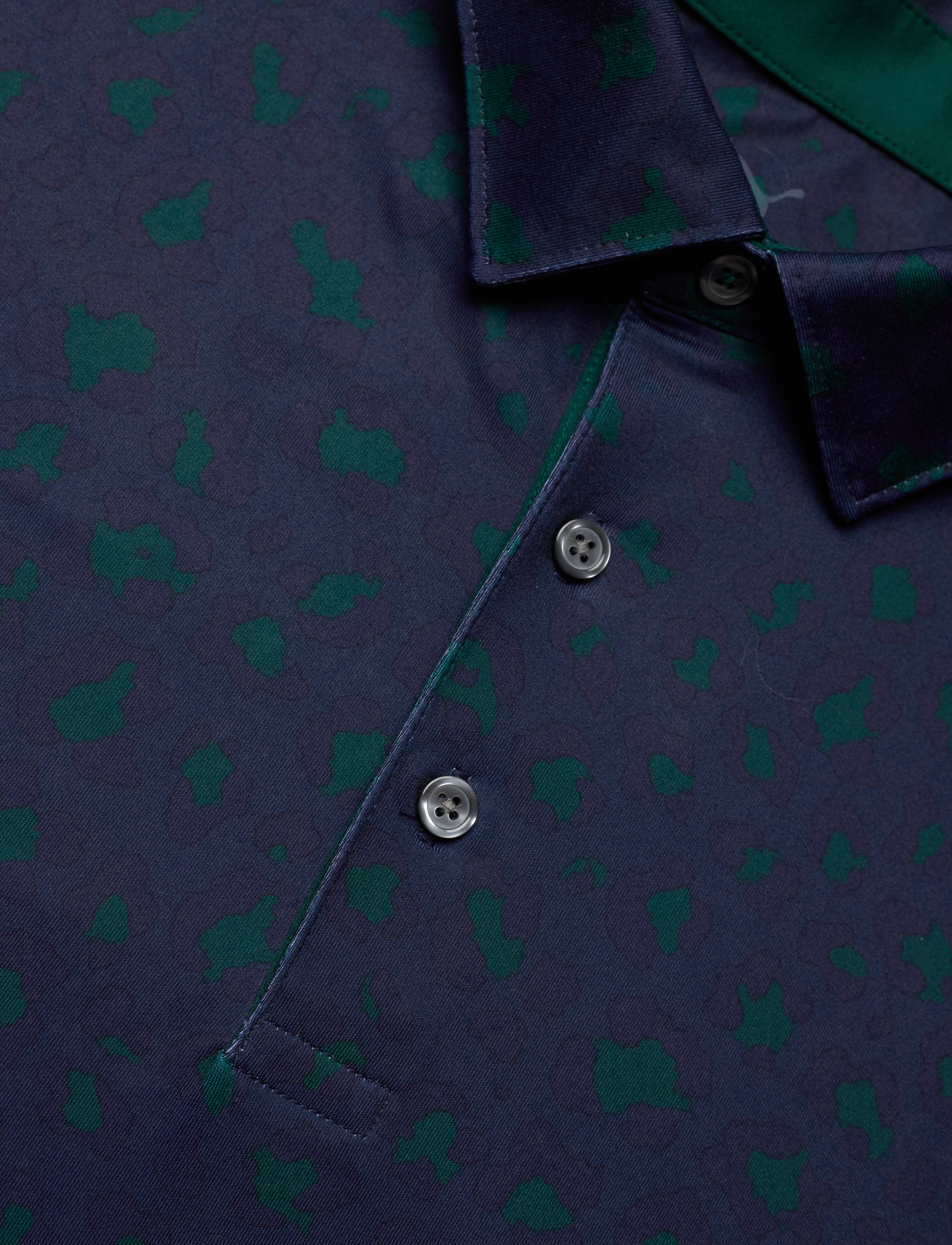 PUMA Golf - Cloudspun Rosette Polo - t-shirts - deep navy-dark myrtle - 2