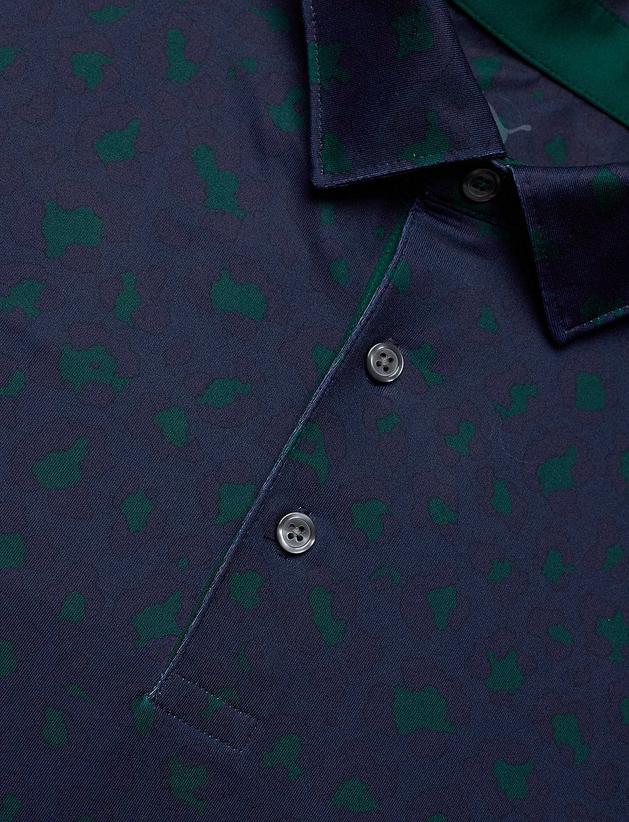 PUMA Golf - Cloudspun Rosette Polo - t-shirts - deep navy-dark myrtle - 2