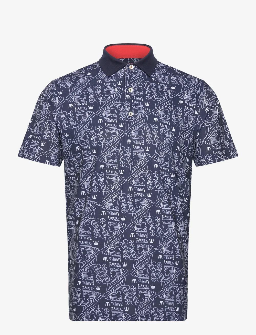 PUMA Golf - Pique Royal Polo - toppe & t-shirts - deep navy-white glow - 0