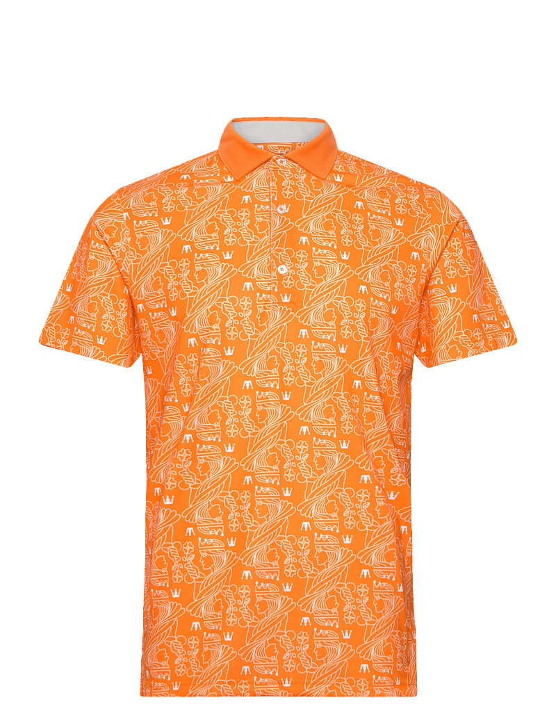 PUMA Golf - Pique Royal Polo - oberteile & t-shirts - rickie orange - 0