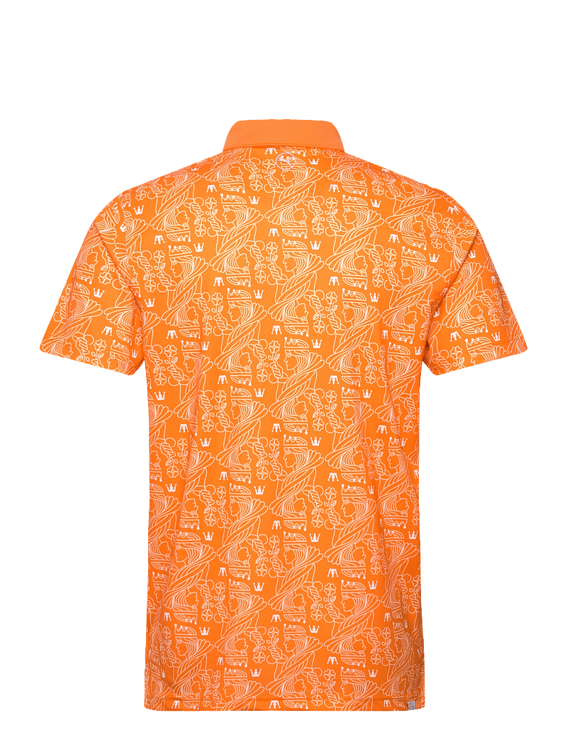 PUMA Golf - Pique Royal Polo - oberteile & t-shirts - rickie orange - 1