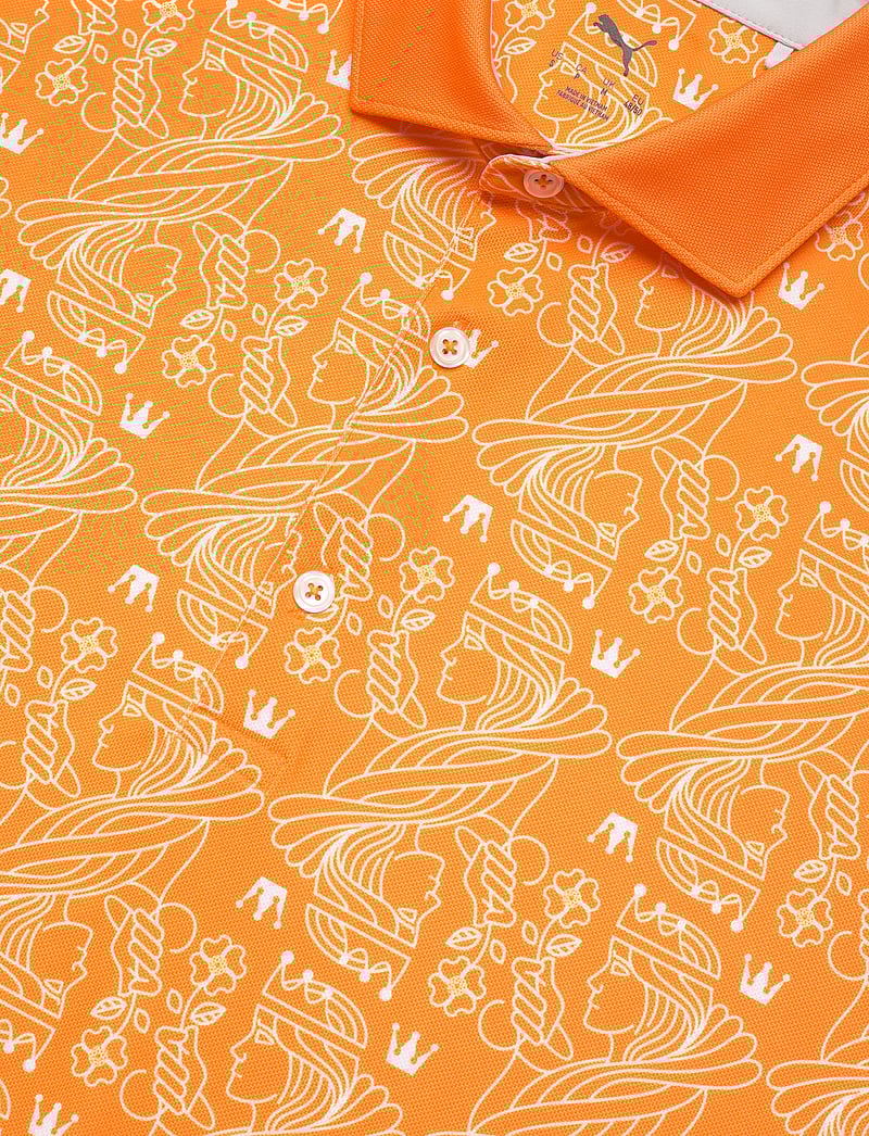 PUMA Golf - Pique Royal Polo - oberteile & t-shirts - rickie orange - 2