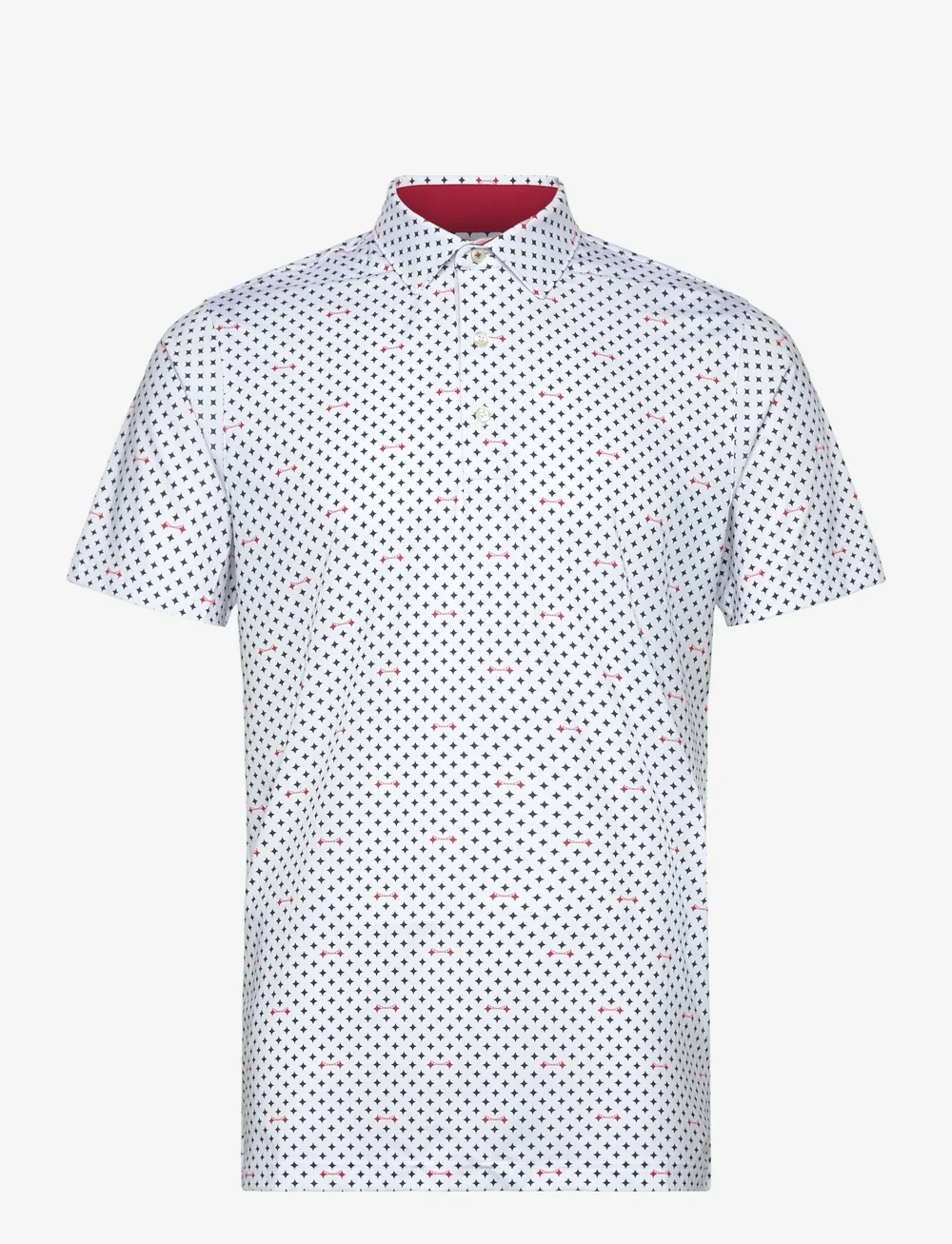 PUMA Golf - MATTR Burgh Polo - toppe & t-shirts - white glow-deep navy - 0