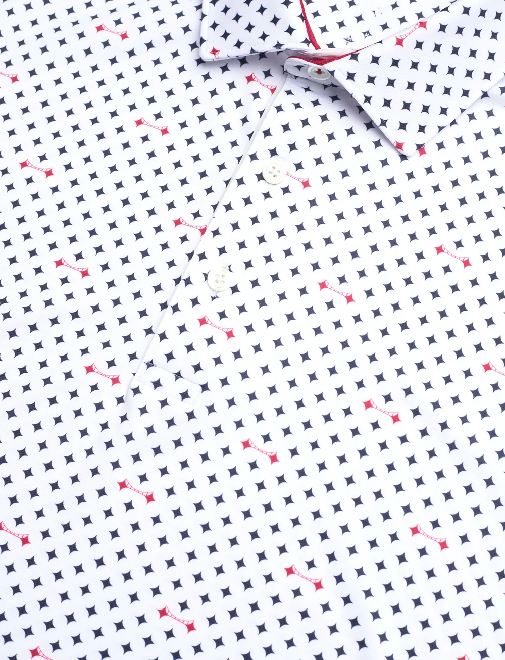 PUMA Golf - MATTR Burgh Polo - toppe & t-shirts - white glow-deep navy - 2