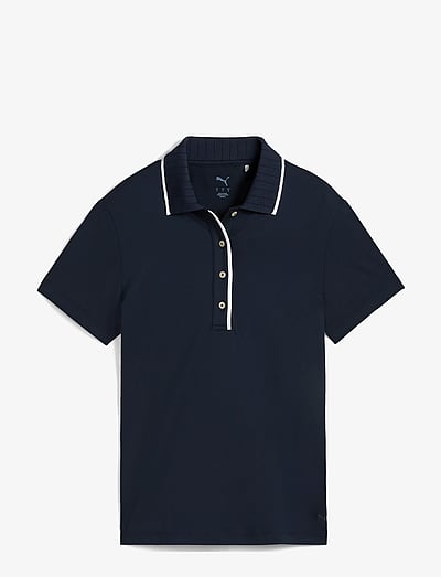 PUMA Golf W Cloudspun Bridges SS Polo - Toppar & T-shirts - DEEP NAVY / navy