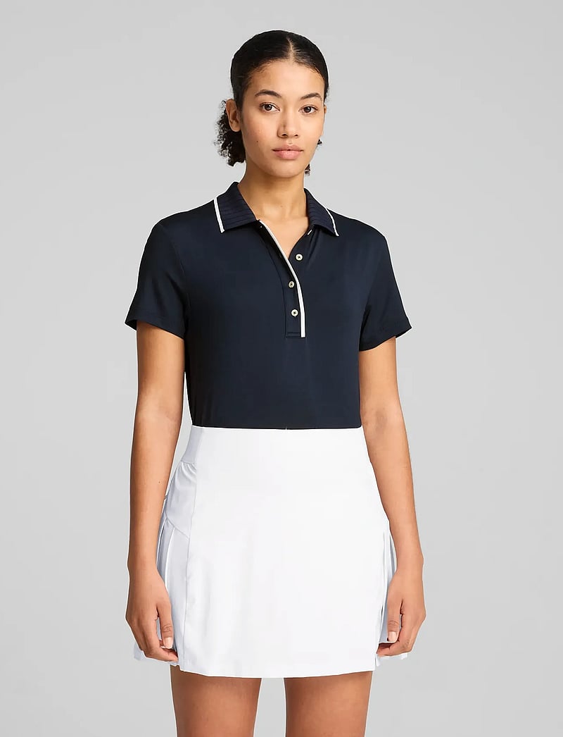 PUMA Golf - W Cloudspun Bridges SS Polo - toppe & t-shirts - deep navy - 0