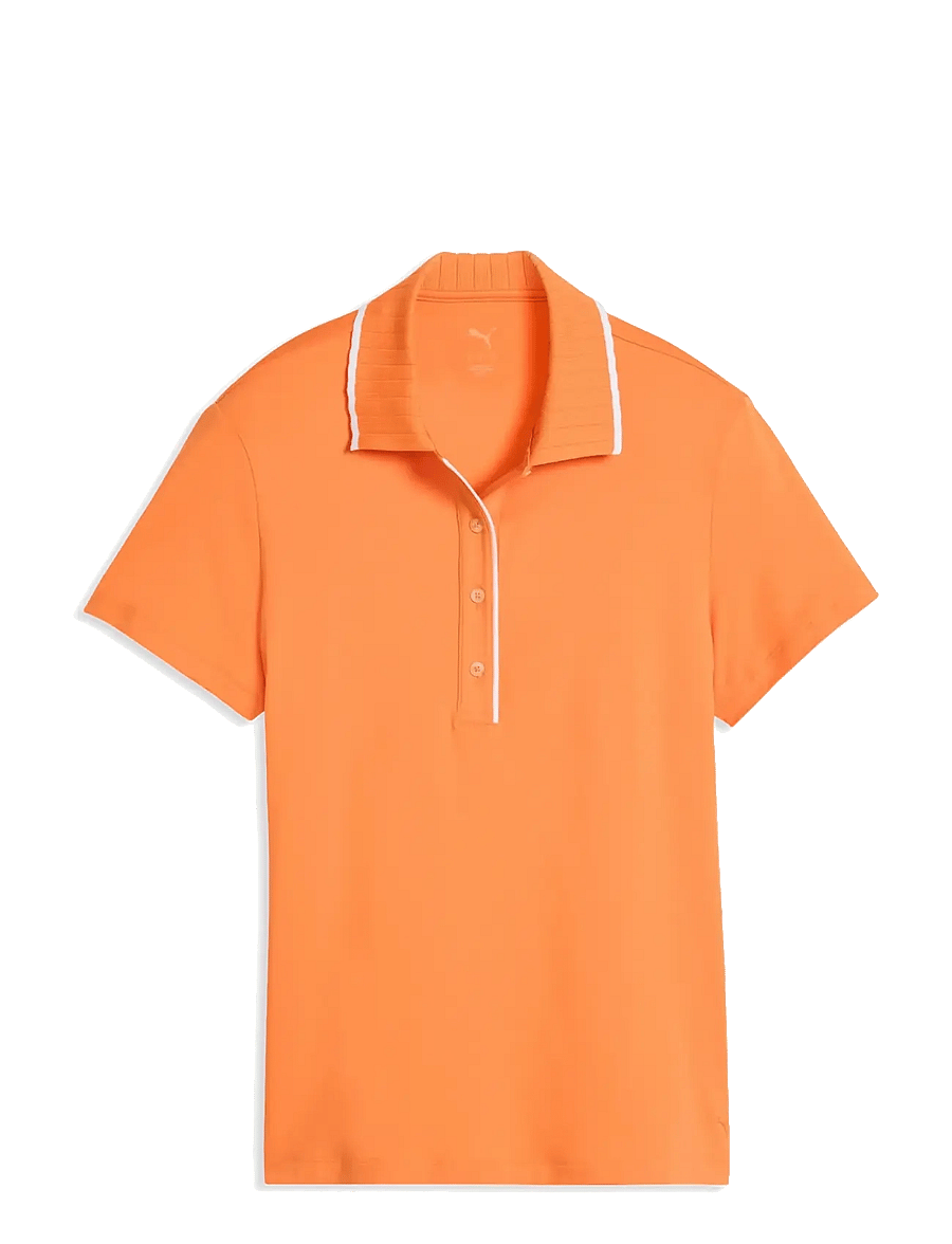 PUMA Golf - W Cloudspun Bridges SS Polo - koszulki polo - melon glow - 0