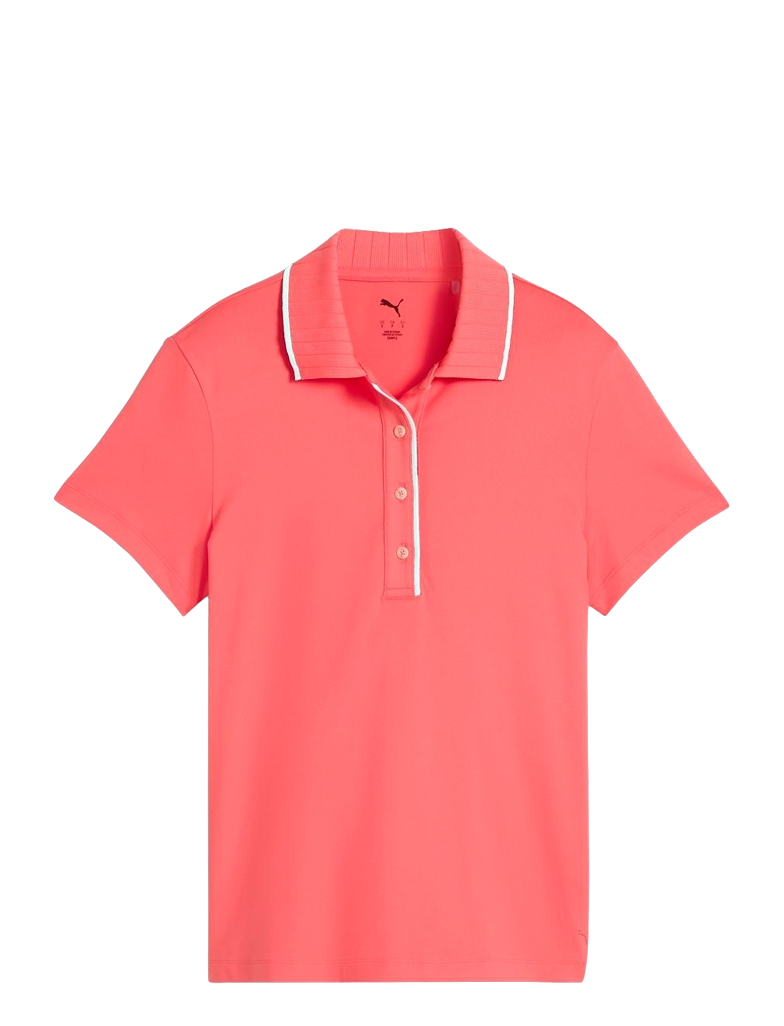 PUMA Golf W Cloudspun Bridges Ss Polo, Kvinder, Kortærmet Poloshirt, Koral, Str: XS