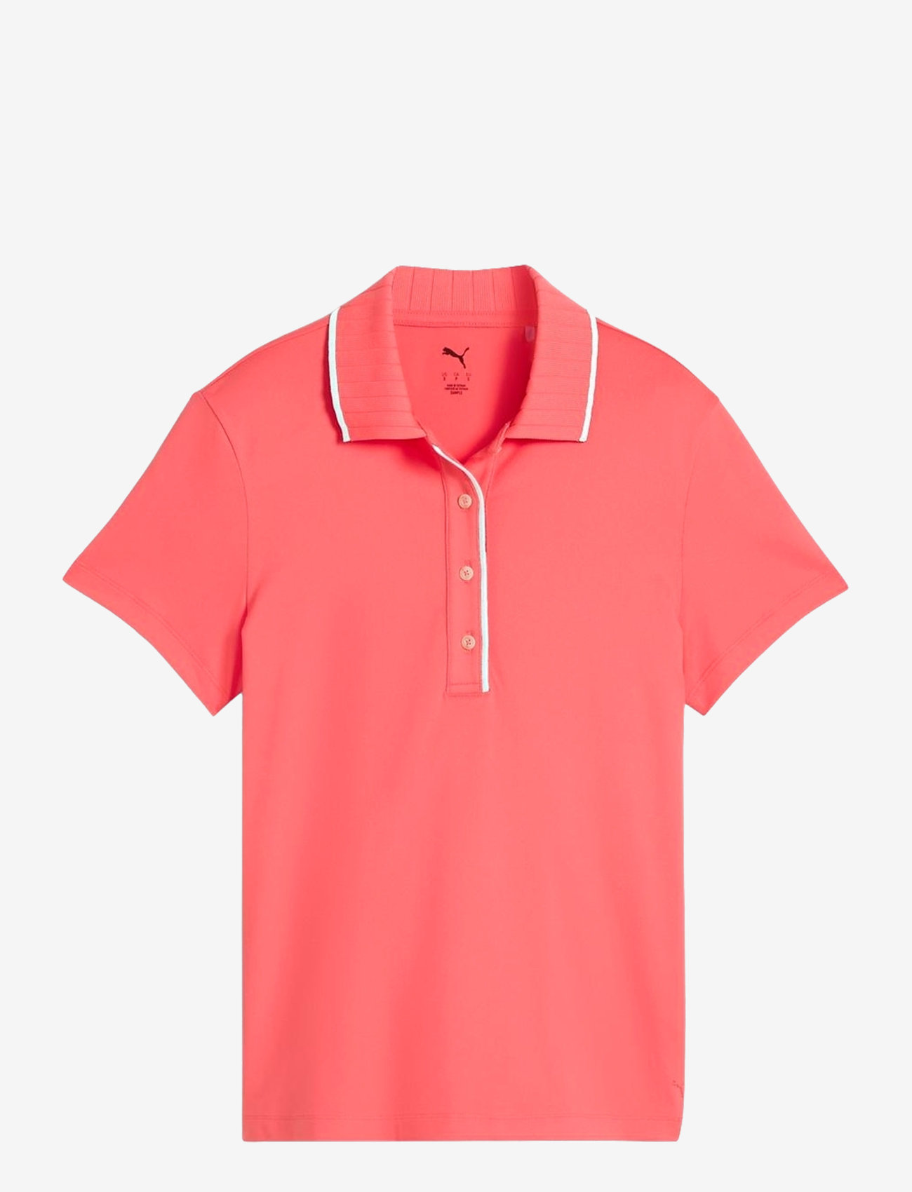 PUMA Golf - W Cloudspun Bridges SS Polo - oberteile & t-shirts - peach frost - 0