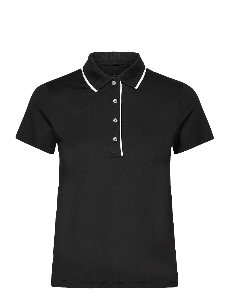 PUMA Golf - W Cloudspun Bridges SS Polo - oberteile & t-shirts - puma black - 0
