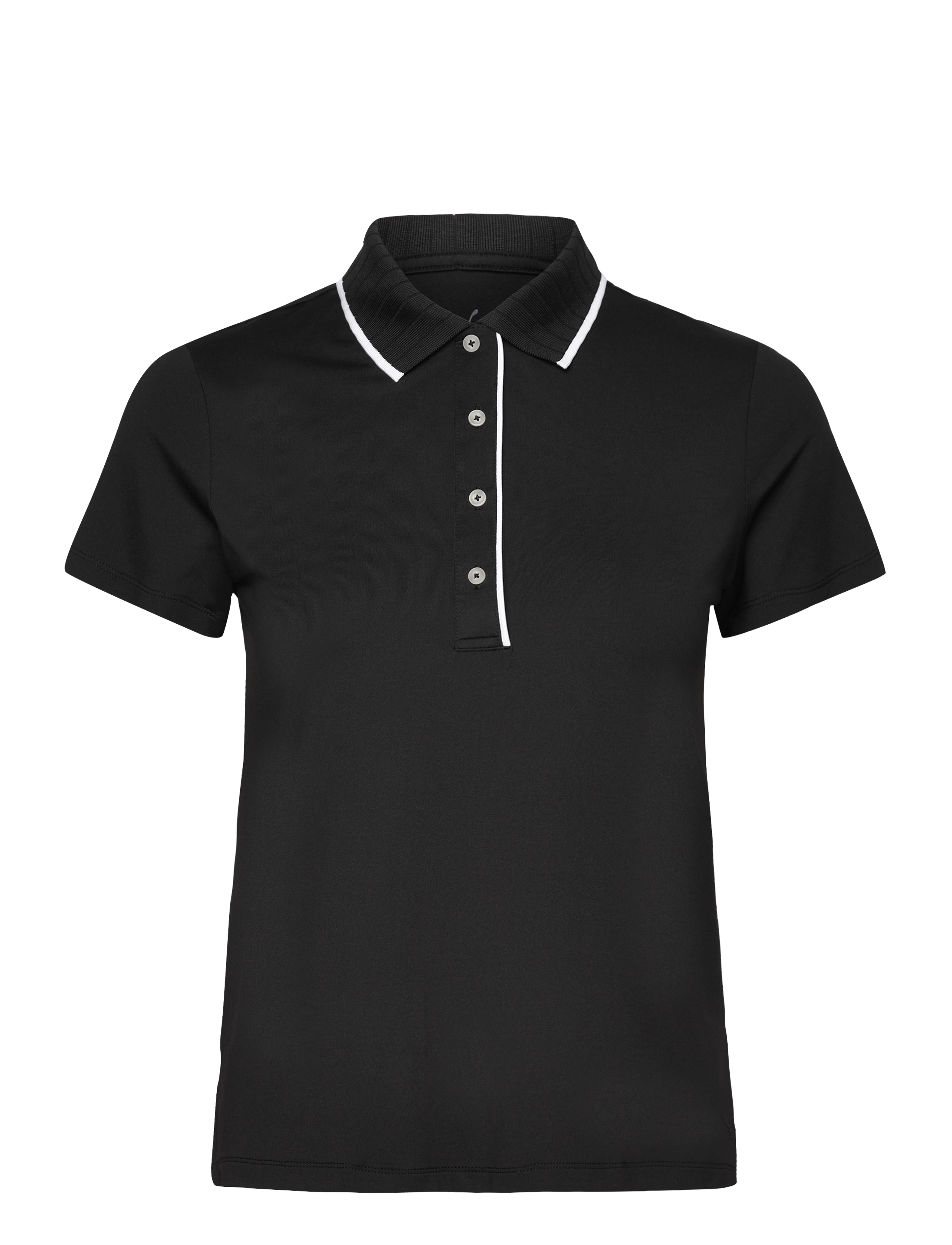 PUMA Golf - W Cloudspun Bridges SS Polo - toppe & t-shirts - puma black - 0