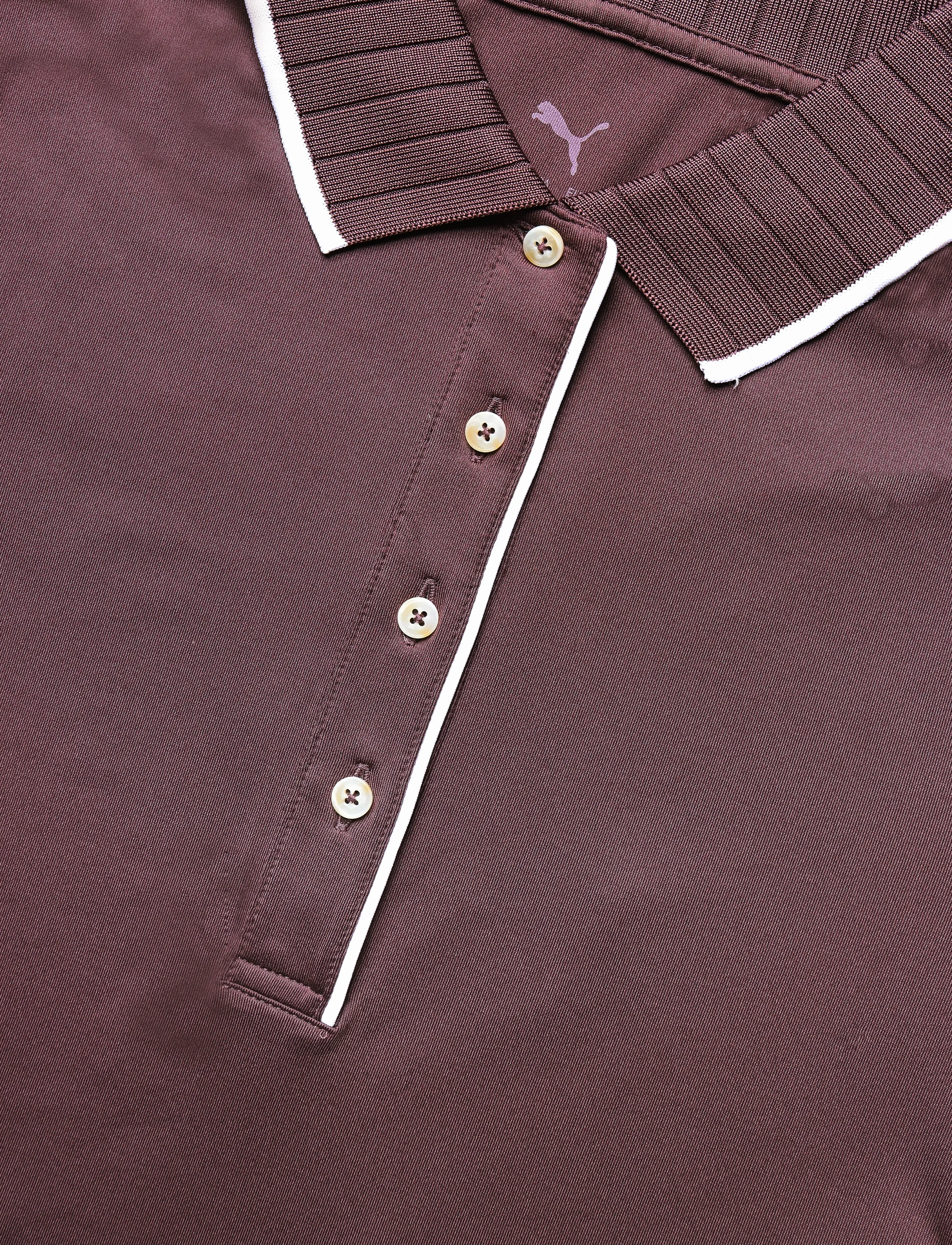 PUMA Golf - W Cloudspun Bridges SS Polo - toppar & t-shirts - rich cocoa - 2