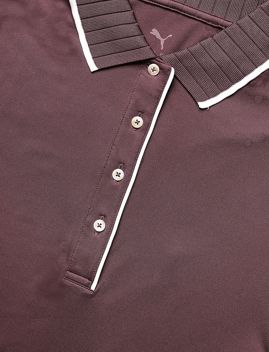 PUMA Golf - W Cloudspun Bridges SS Polo - toppar & t-shirts - rich cocoa - 2