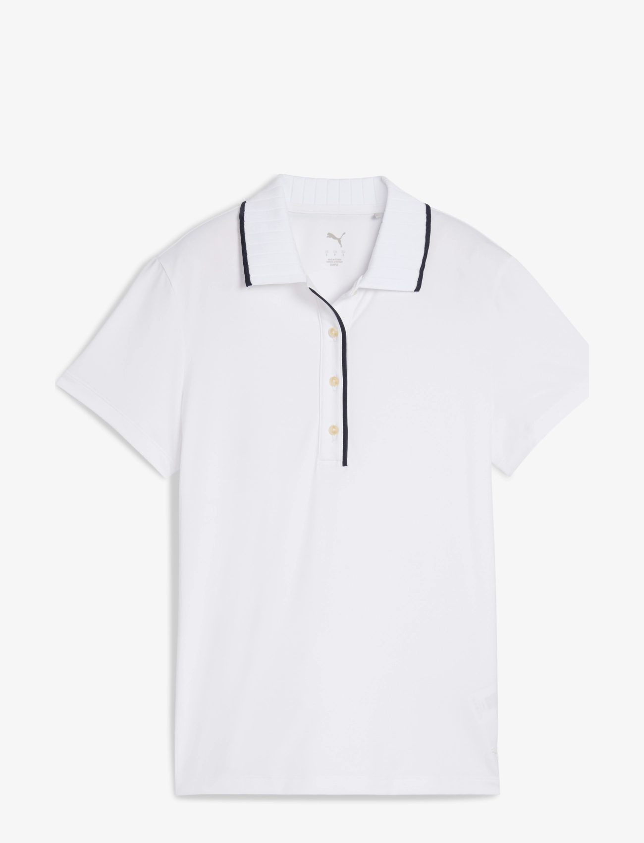 PUMA Golf W Cloudspun Bridges SS Polo - Tøj - WHITE GLOW / white