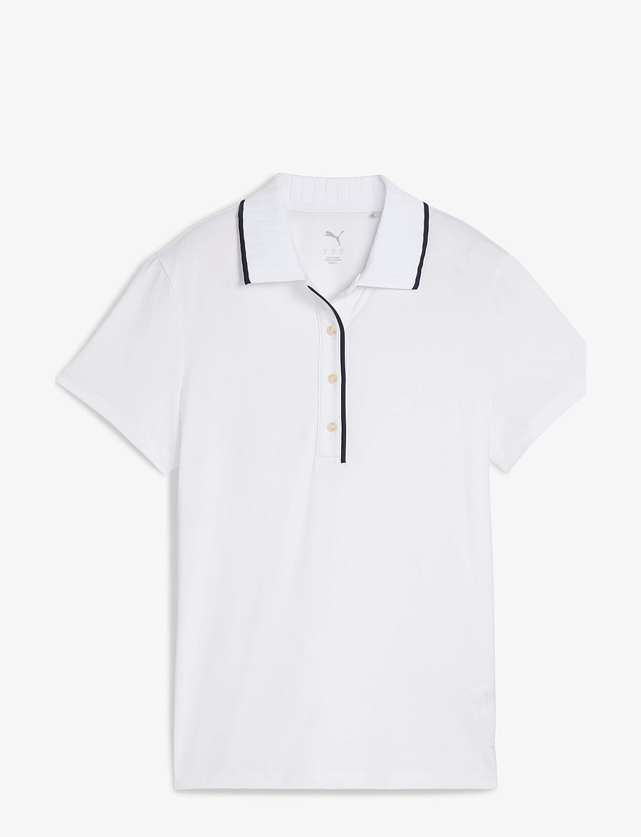 PUMA Golf - W Cloudspun Bridges SS Polo - koszulki polo - white glow - 1