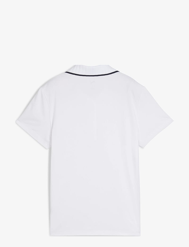 PUMA Golf - W Cloudspun Bridges SS Polo - toppar & t-shirts - white glow - 2
