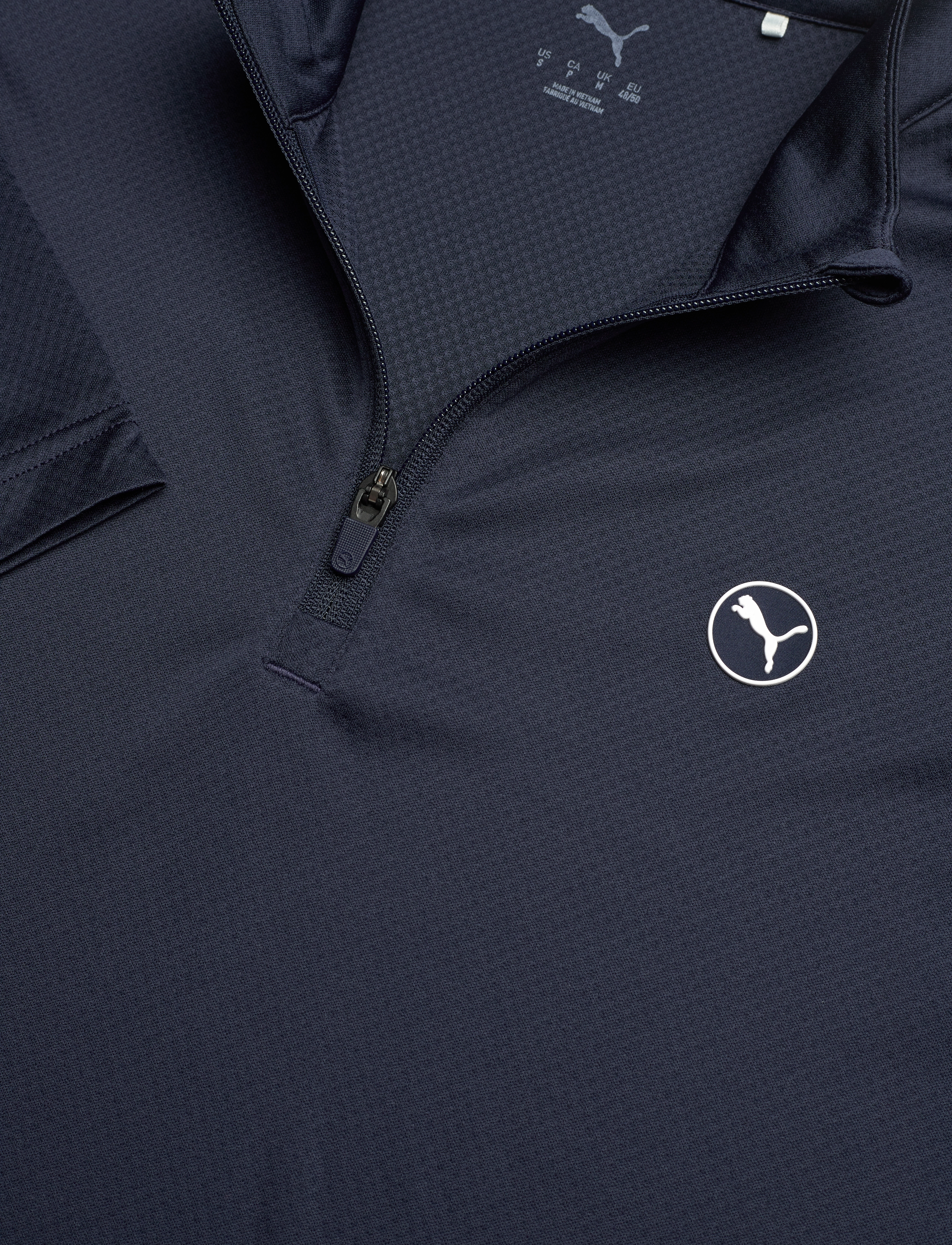 PUMA Golf - Pure 2.0 Texture 1/4 Zip - fleece & midlayer - deep navy - 2