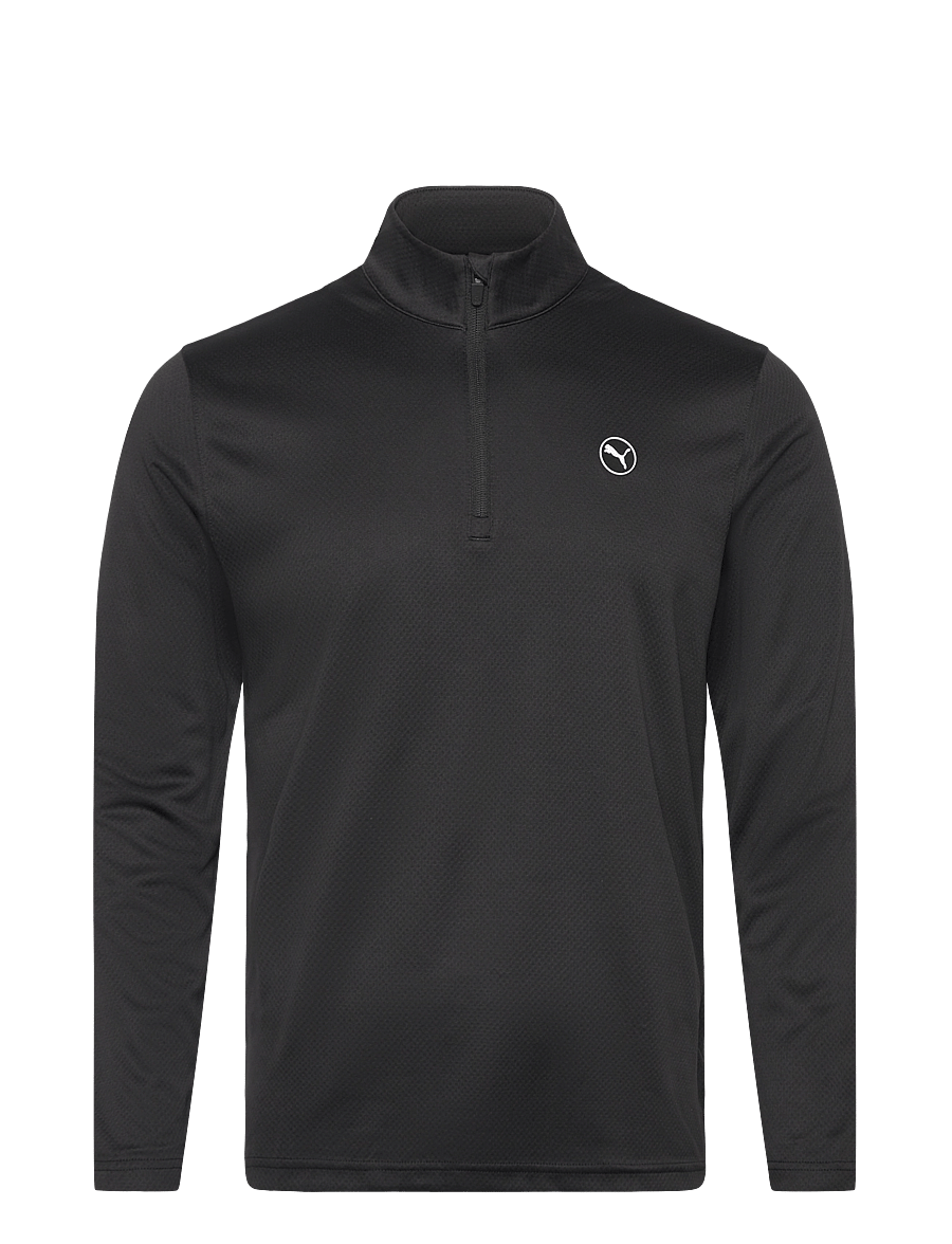 PUMA Golf - Pure 2.0 Texture 1/4 Zip - fleece & midlayer - puma black - 0