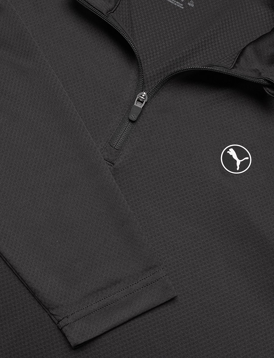 PUMA Golf - Pure 2.0 Texture 1/4 Zip - fleece & midlayer - puma black - 2