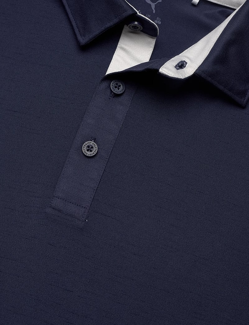 PUMA Golf - Cloudspun Haystack 2.0 Polo - oberteile & t-shirts - deep navy heather - 2