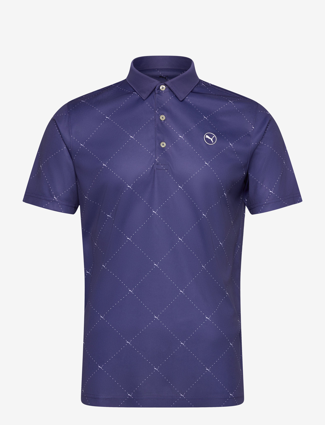 PUMA Golf - Pure 2.0 Argyle Polo - blue crystal-deep navy - 0