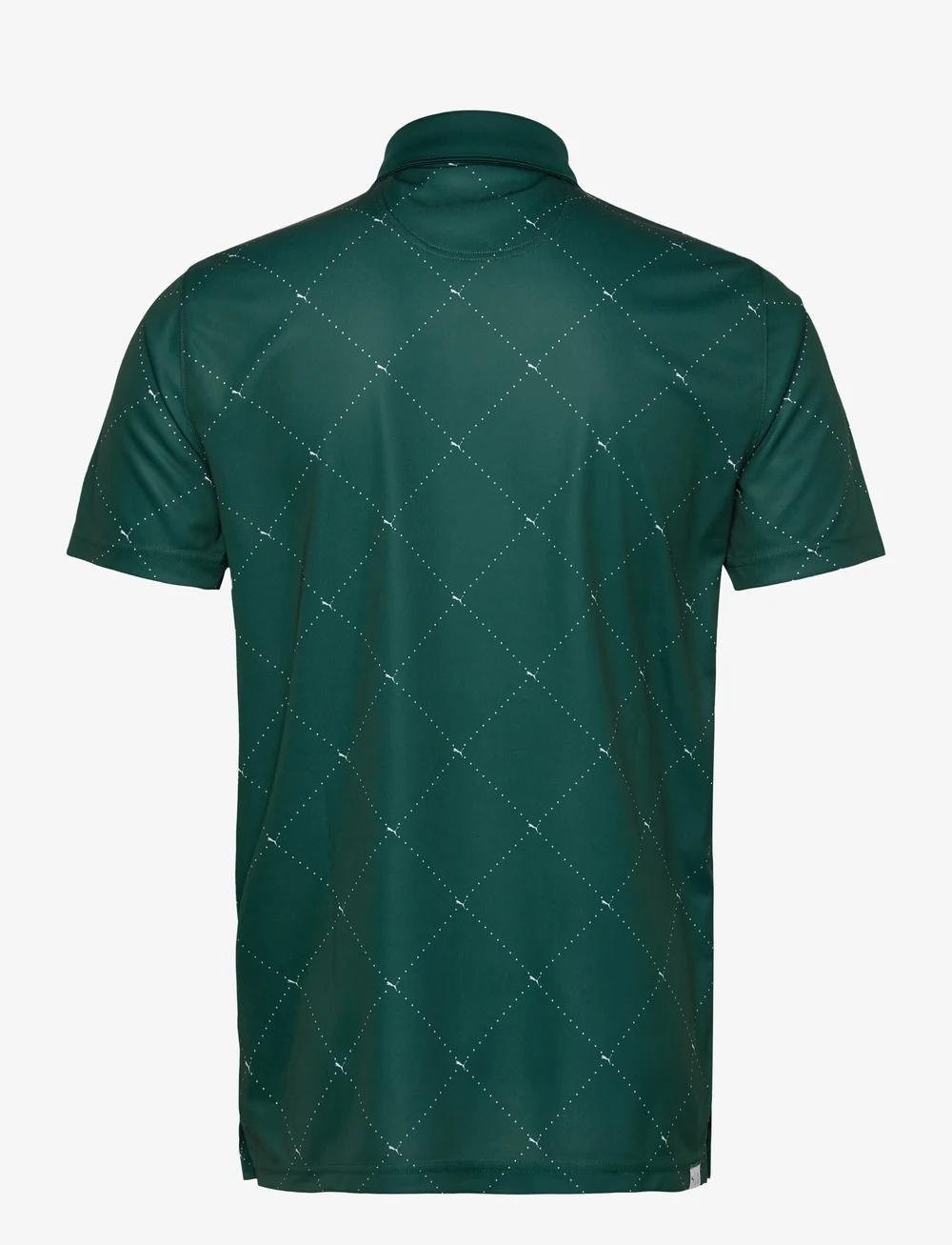 PUMA Golf - Pure 2.0 Argyle Polo - toppar & t-shirts - dark myrtle-white glow - 1