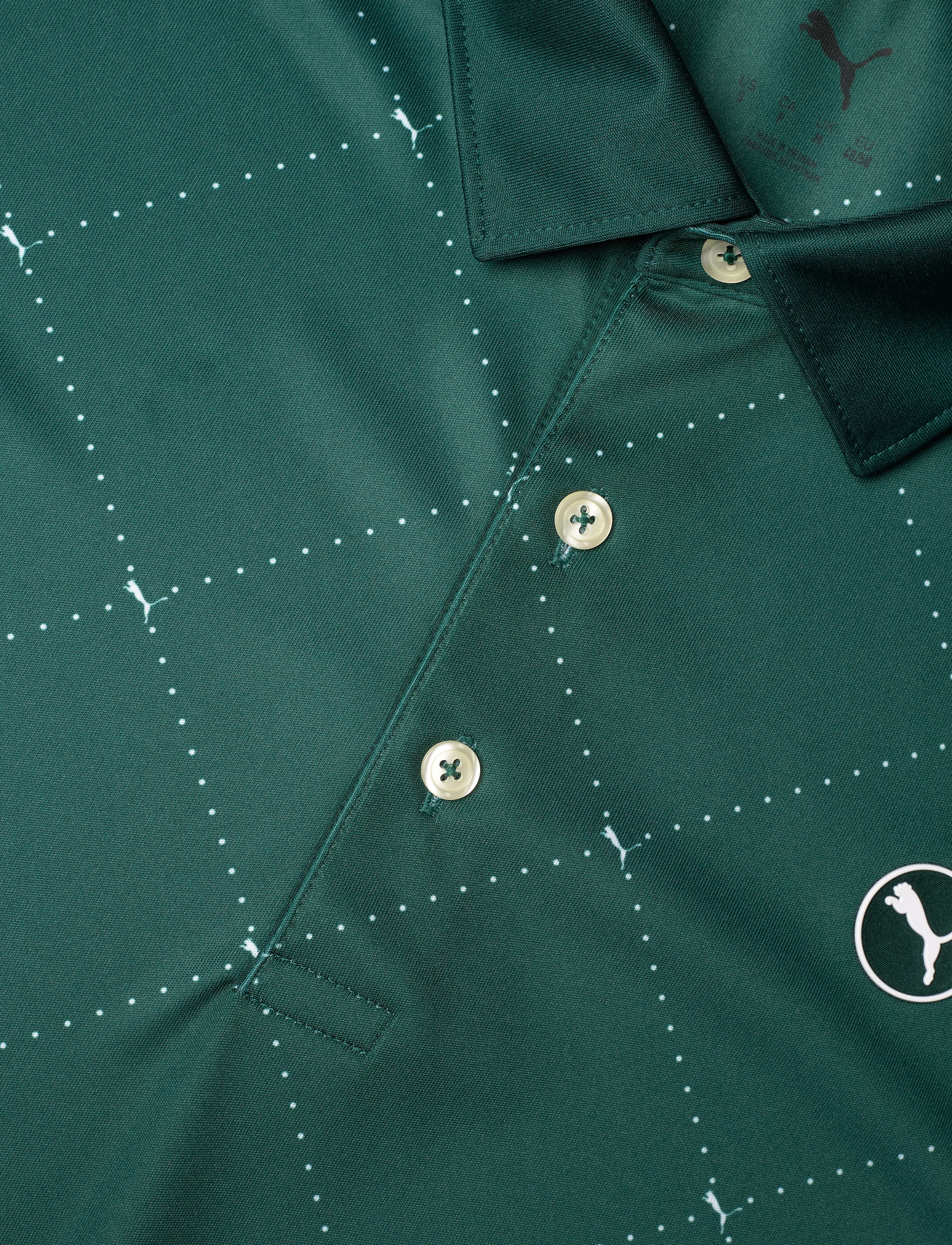 PUMA Golf - Pure 2.0 Argyle Polo - dark myrtle-white glow - 2