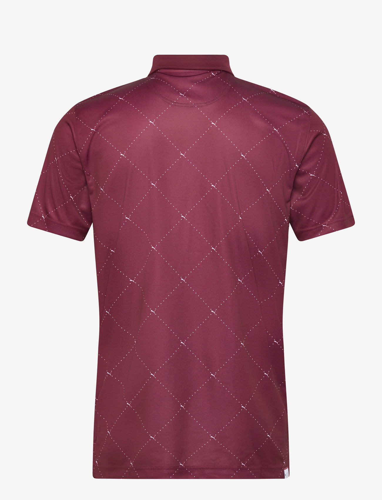 PUMA Golf - Pure 2.0 Argyle Polo - ruby shimmer-white glow - 1