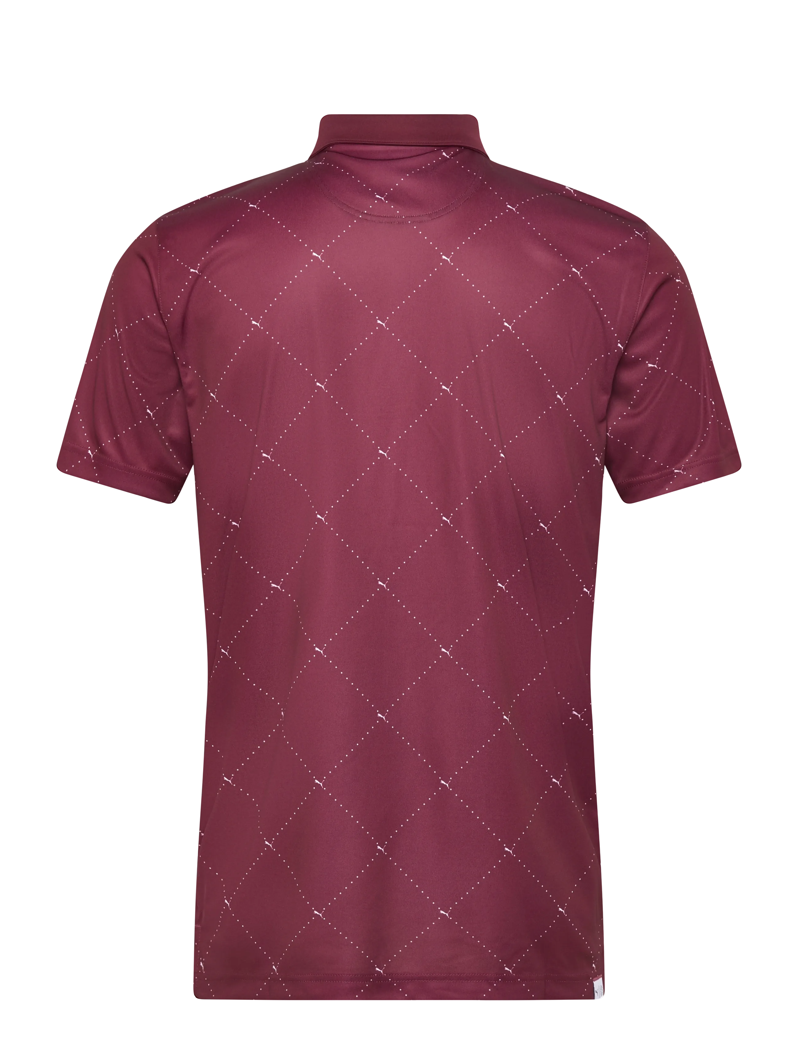 PUMA Golf - Pure 2.0 Argyle Polo - ruby shimmer-white glow - 1