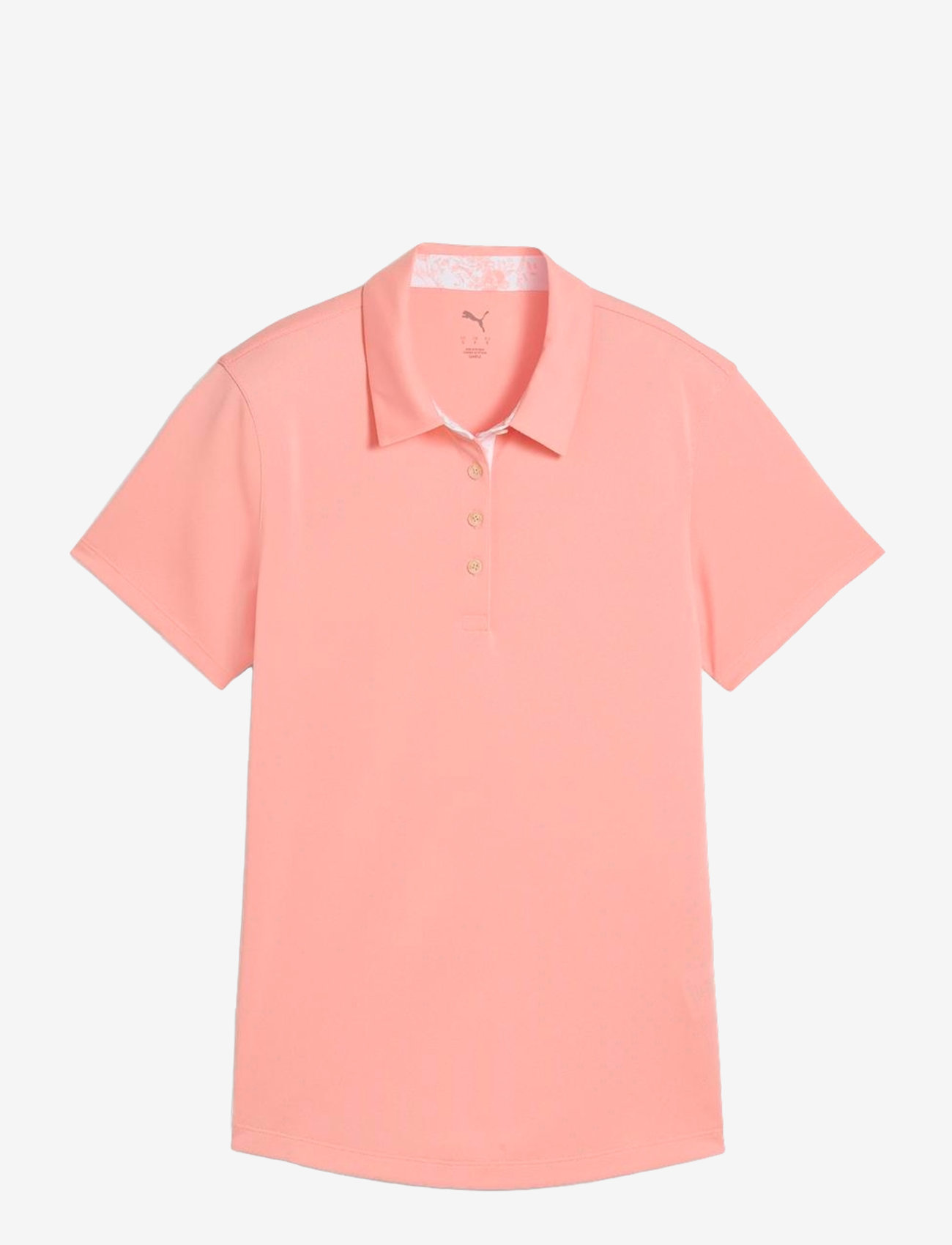 PUMA Golf - W Pique Accent SS Polo - oberteile & t-shirts - pink fruit - 0