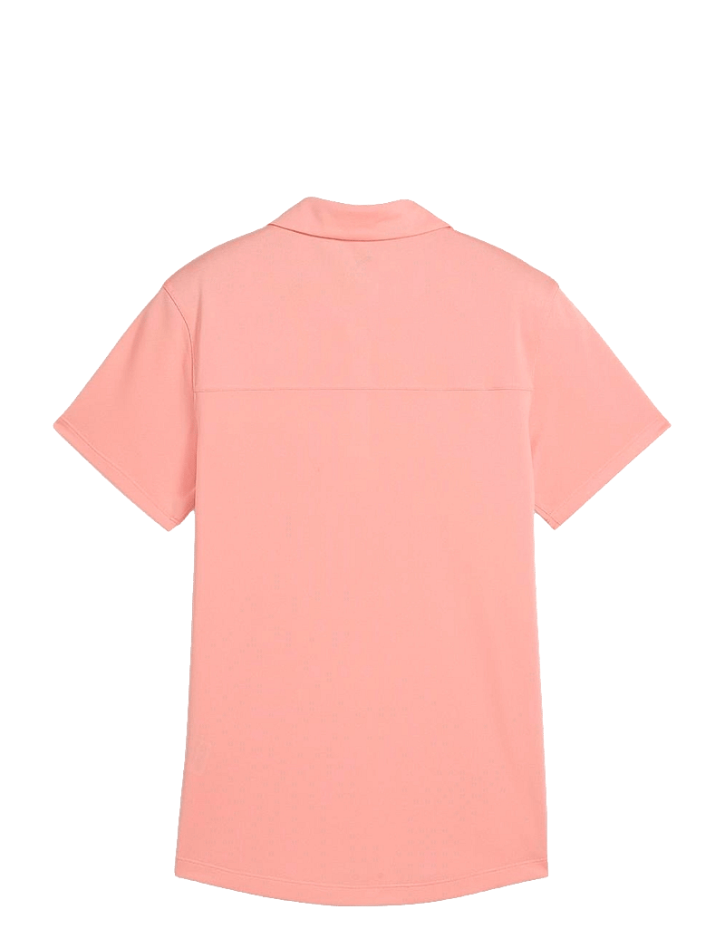 PUMA Golf - W Pique Accent SS Polo - oberteile & t-shirts - pink fruit - 1