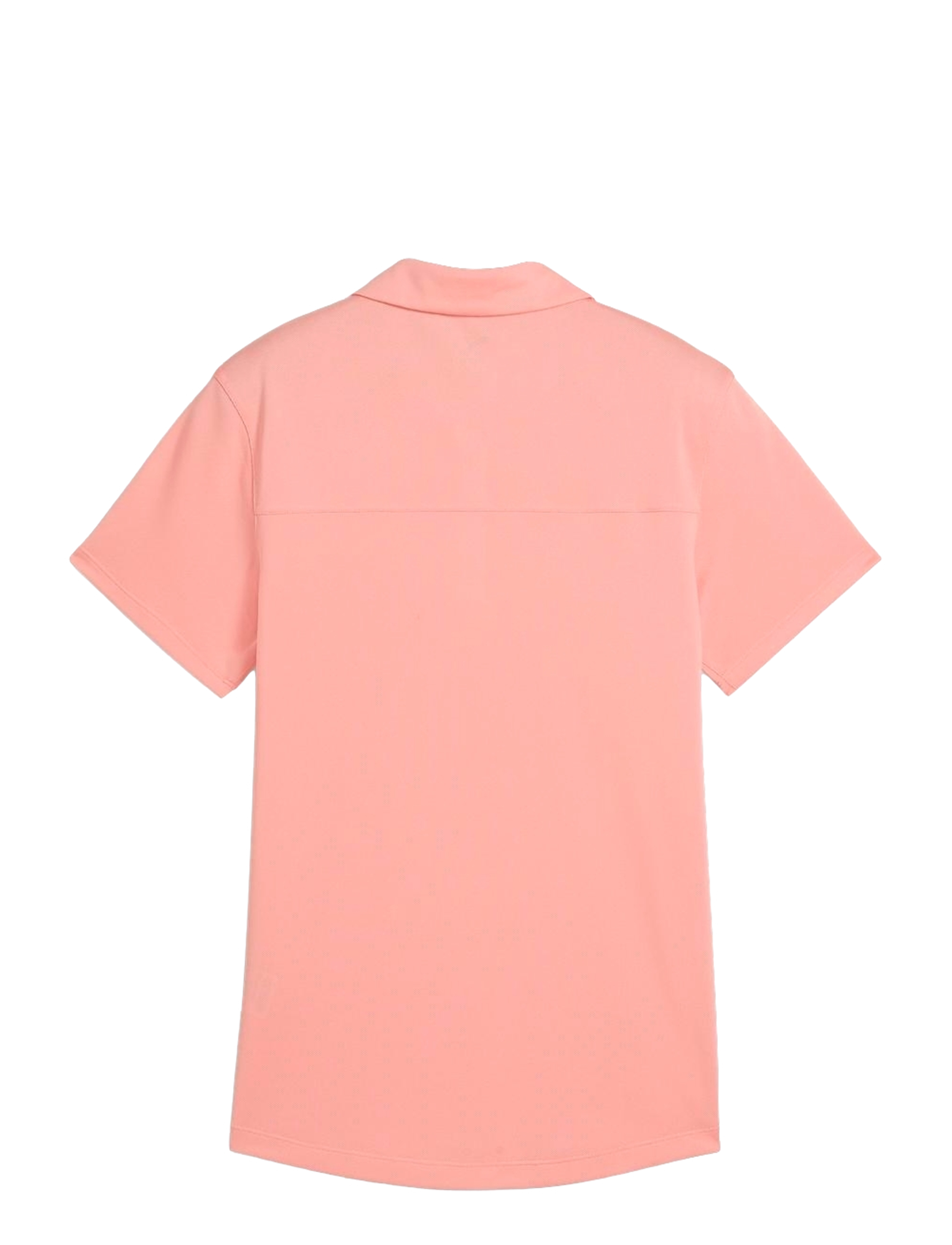 PUMA Golf - W Pique Accent SS Polo - polos - pink fruit - 1