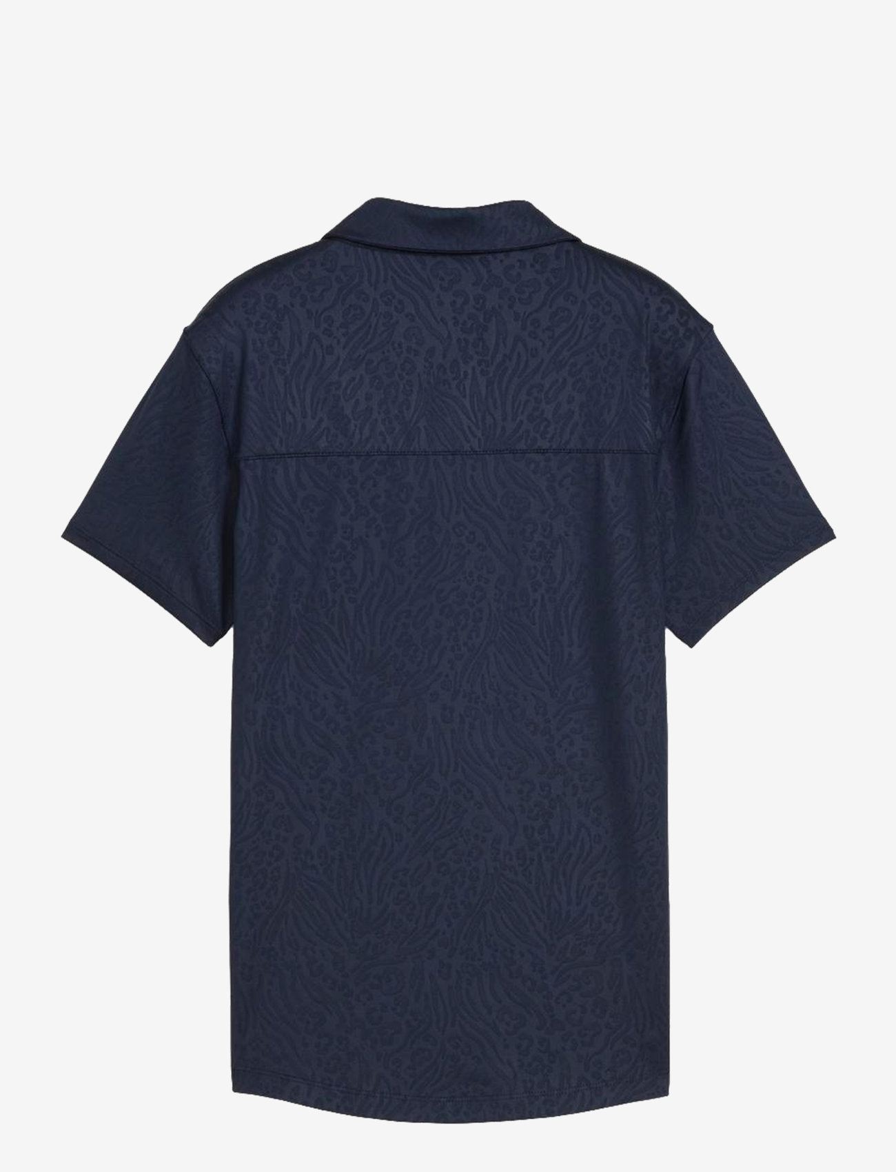 PUMA Golf - W MATTR Animal Deboss SS Polo - toppe & t-shirts - deep navy - 1