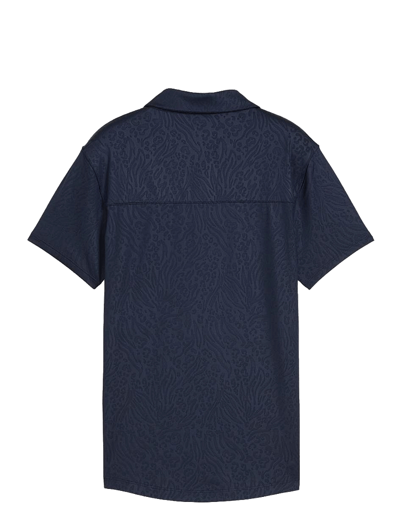 PUMA Golf - W MATTR Animal Deboss SS Polo - toppe & t-shirts - deep navy - 1