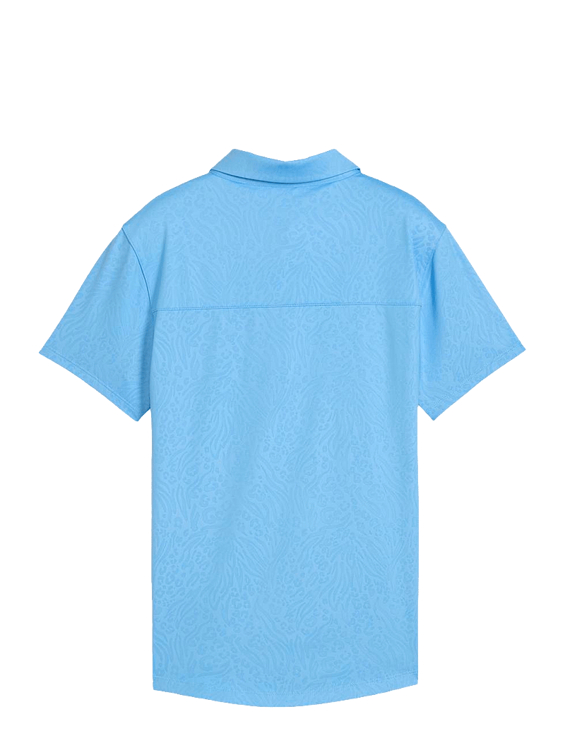 PUMA Golf - W MATTR Animal Deboss SS Polo - toppe & t-shirts - team light blue - 1