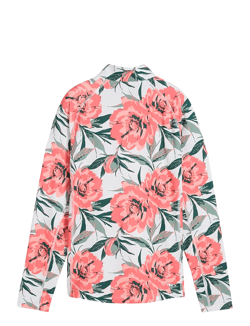 PUMA Golf - W YOU-V Beautiful Game 1/4 Zip - flís og millilög - white glow-peach frost - 1