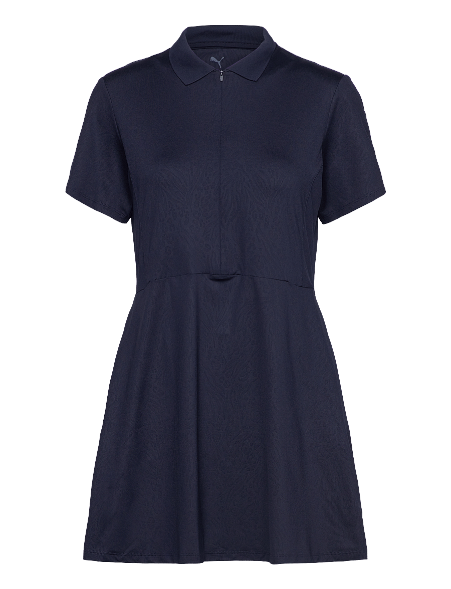 PUMA Golf - W Kassidy Animal Deboss SS Dress - deep navy - 0