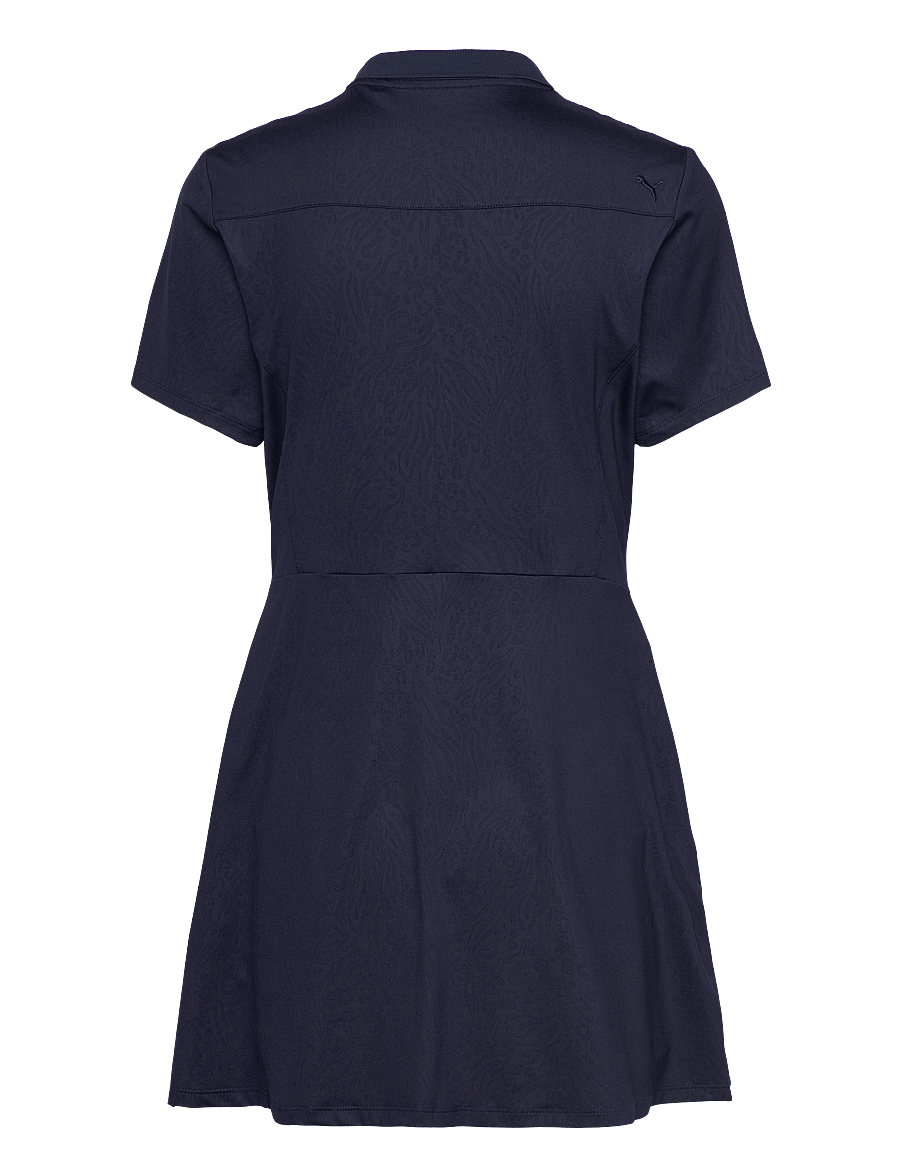PUMA Golf - W Kassidy Animal Deboss SS Dress - deep navy - 1