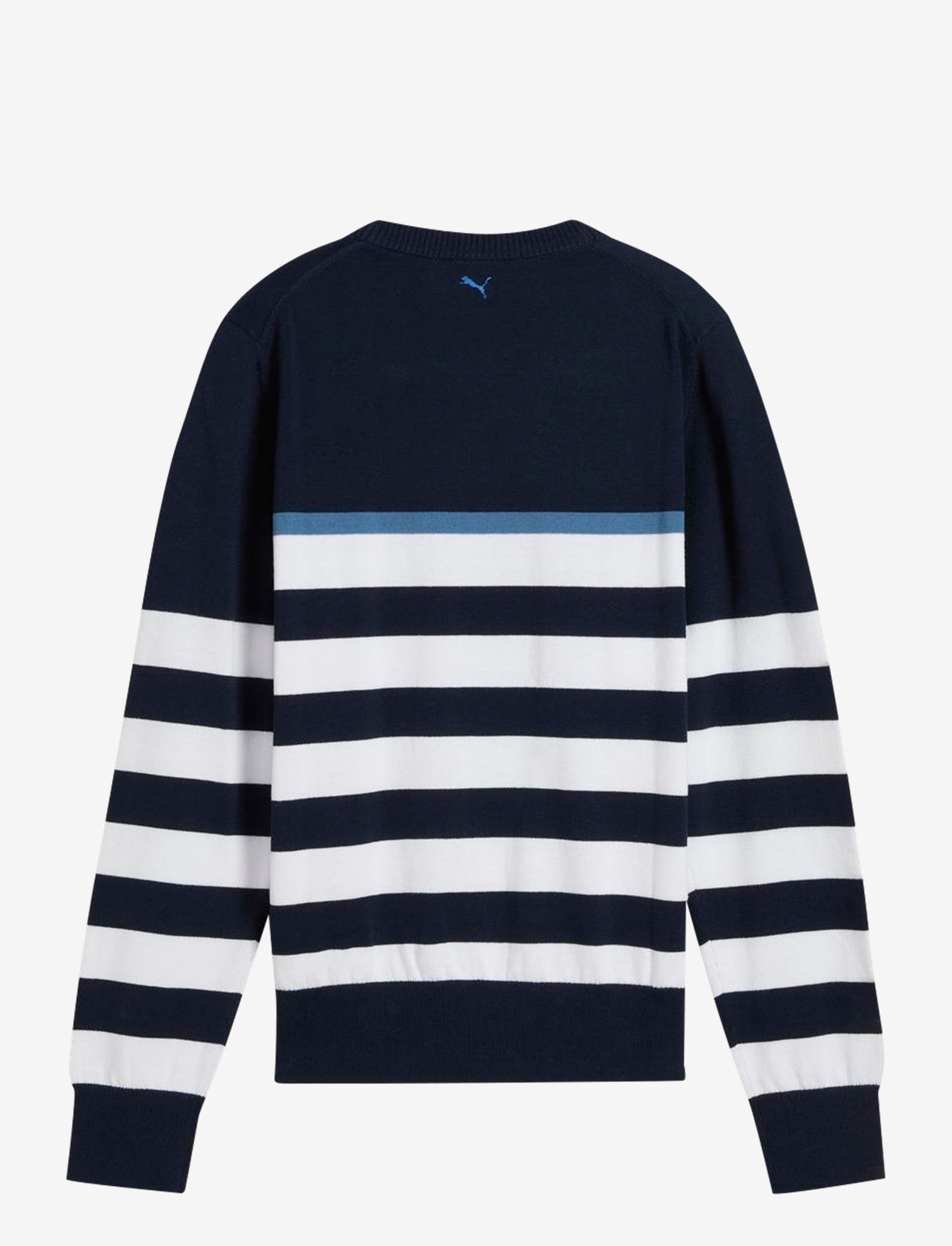 PUMA Golf - W Resort Stripe Sweater - strik - deep navy-white glow - 0