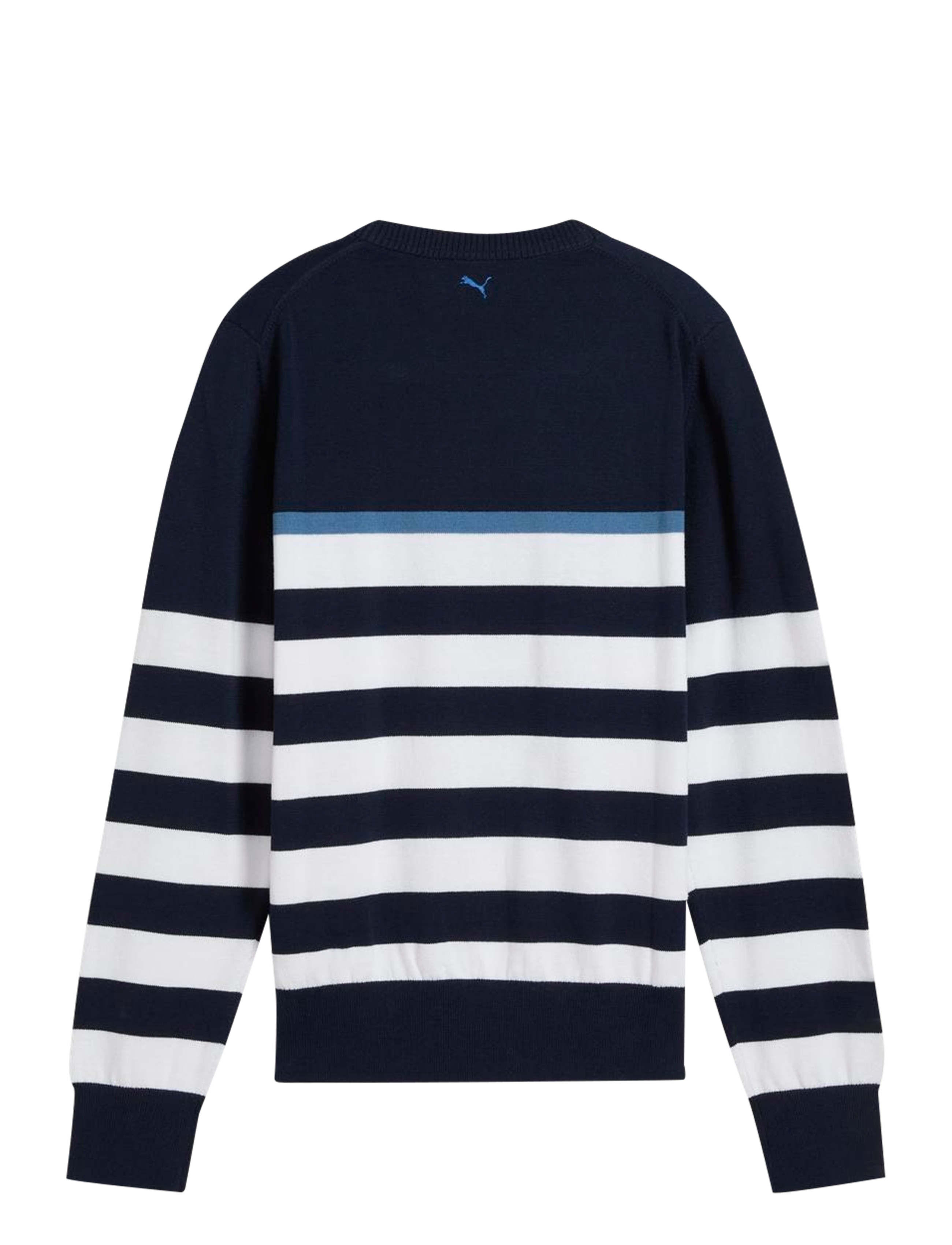 PUMA Golf W Resort Stripe Sweater - Sweatshirts - DEEP NAVY-WHITE GLOW / navy