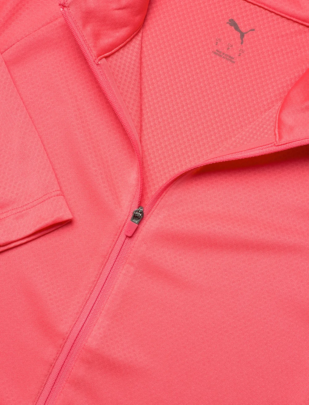 PUMA Golf - W Lightweight Full Zip Knit - fleece & mellanlager - peach frost - 2