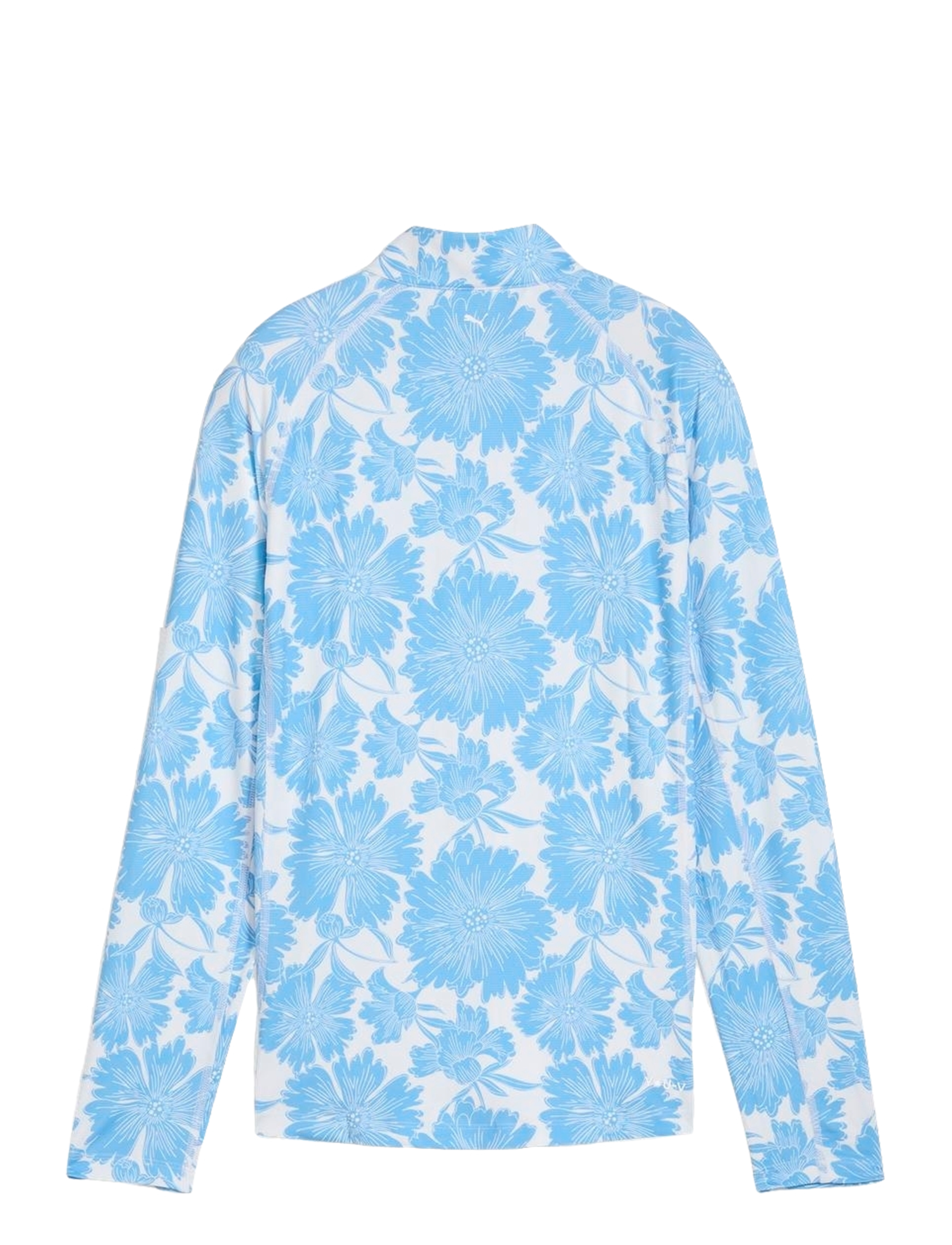 PUMA Golf - W YOU-V Botanic 1/4 Zip - oberteile - white glow-team light blue - 1