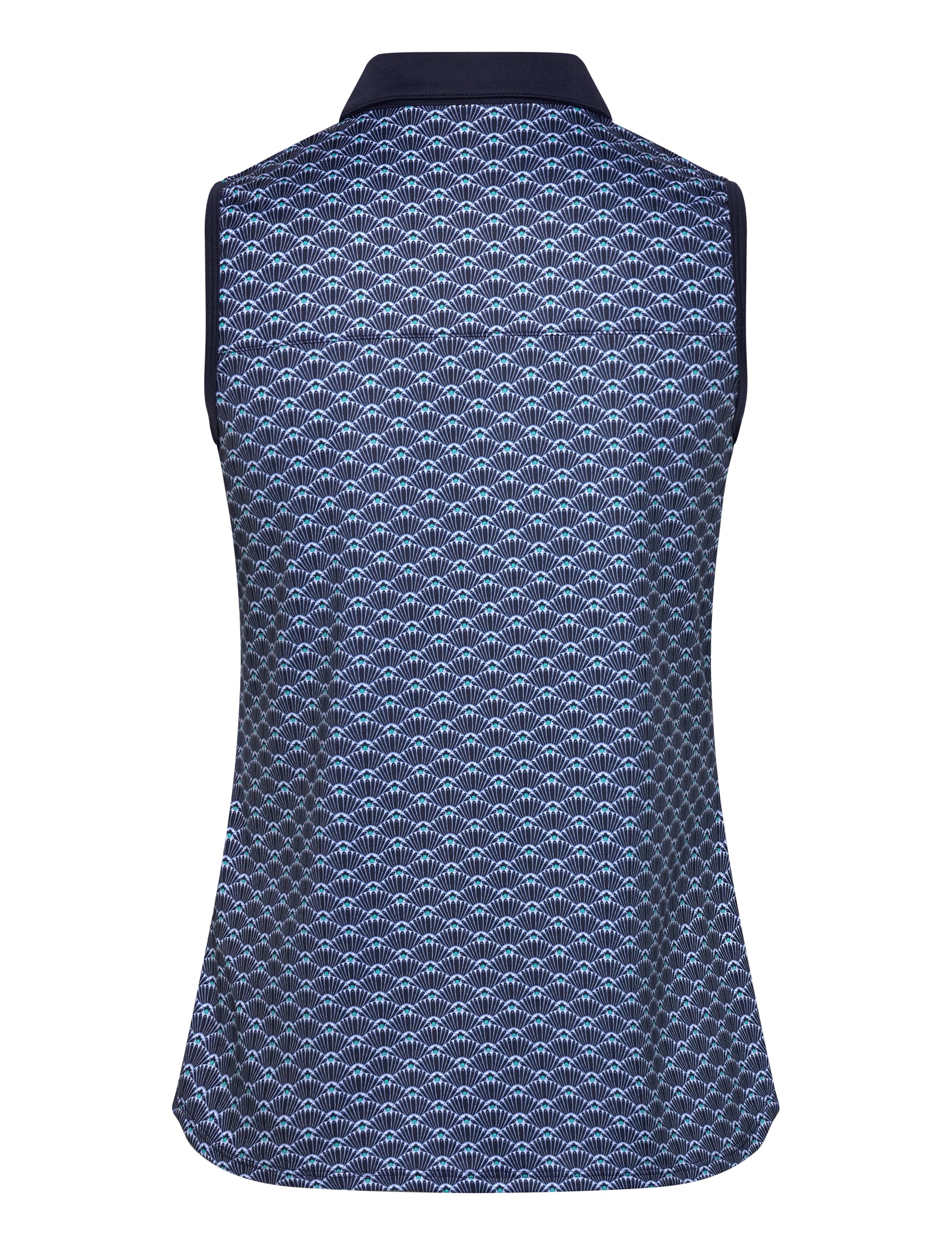 PUMA Golf - W Cloudspun Scallop SL Polo - deep navy - 1