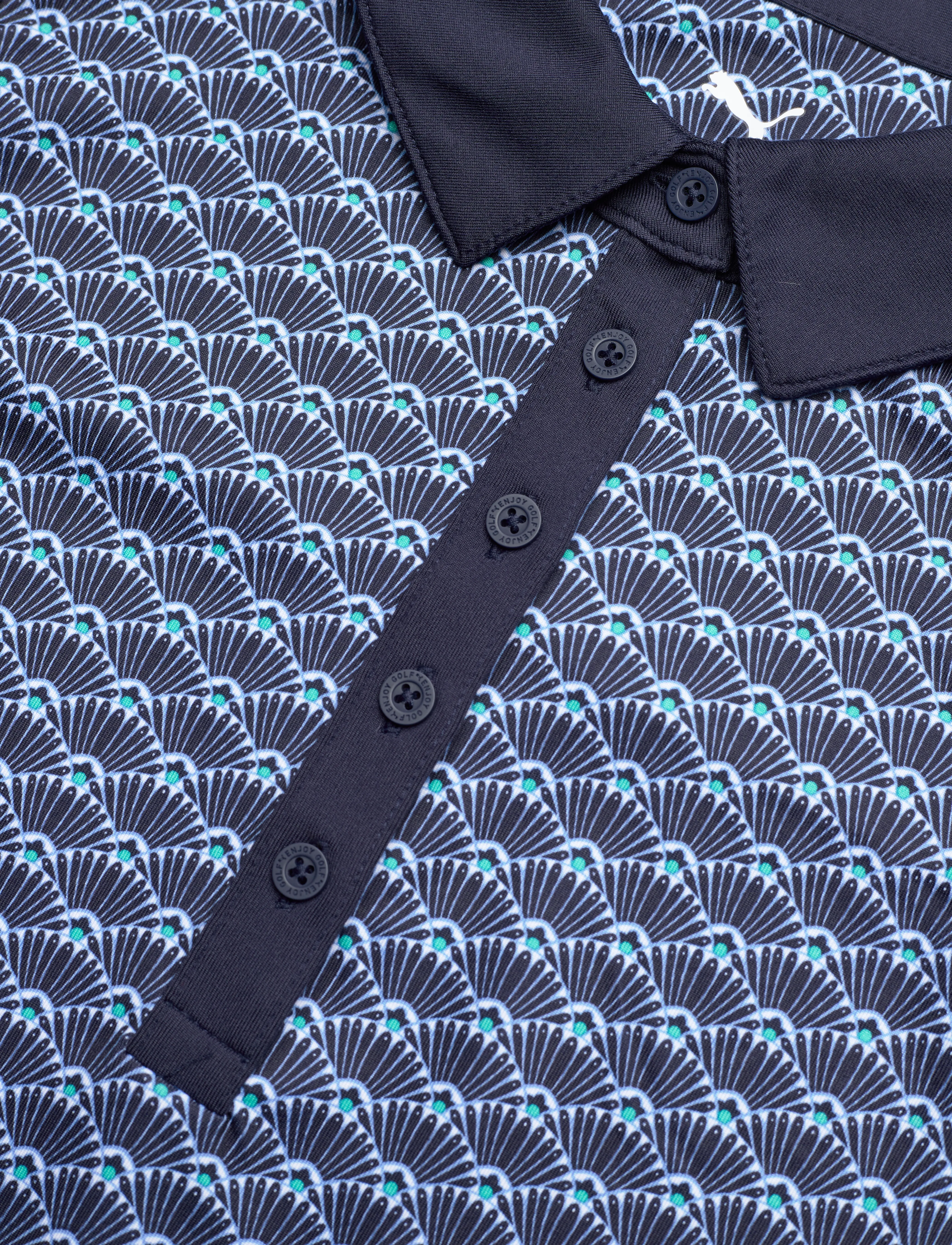 PUMA Golf - W Cloudspun Scallop SL Polo - deep navy - 2