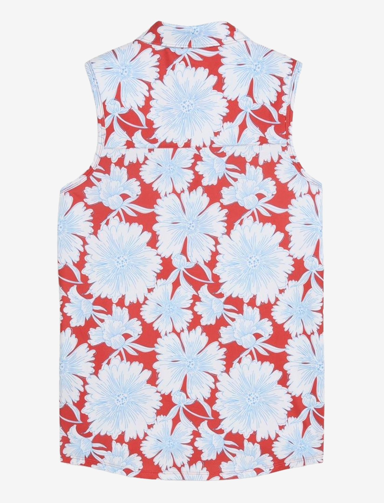 PUMA Golf - W Cloudspun Botanic SL Polo - polosärgid - red fire-team light blue - 1