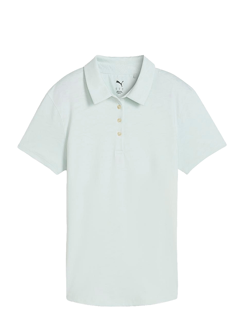 PUMA Golf - W MATTR Lianas Jacquard SS Polo - toppar & t-shirts - peaceful blue - 0
