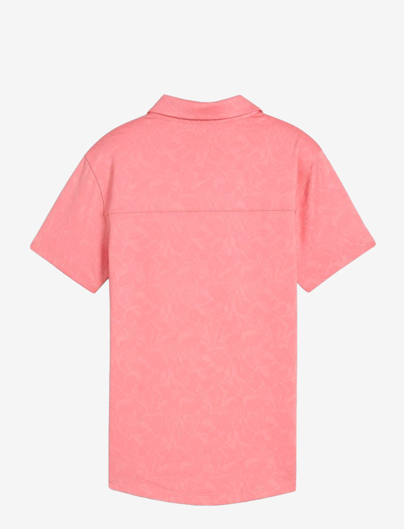 PUMA Golf - W MATTR Lianas Jacquard SS Polo - toppe & t-shirts - peach frost - 1