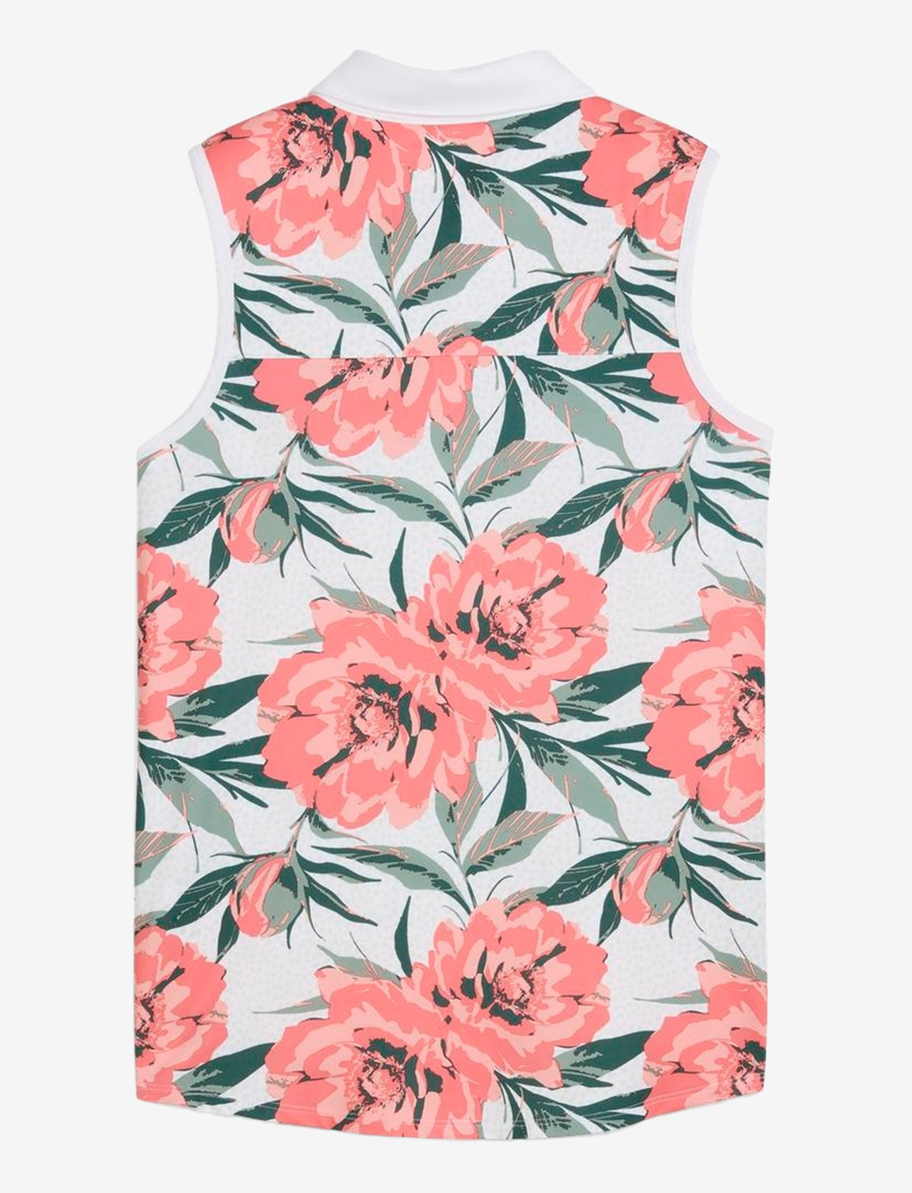 PUMA Golf - W MATTR Beautiful Game SL Polo - polos - white glow-peach frost - 0