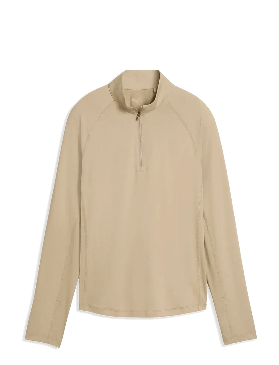 PUMA Golf - W YOU-V Solid 1/4 Zip - Överdelar - ice coffee - 0