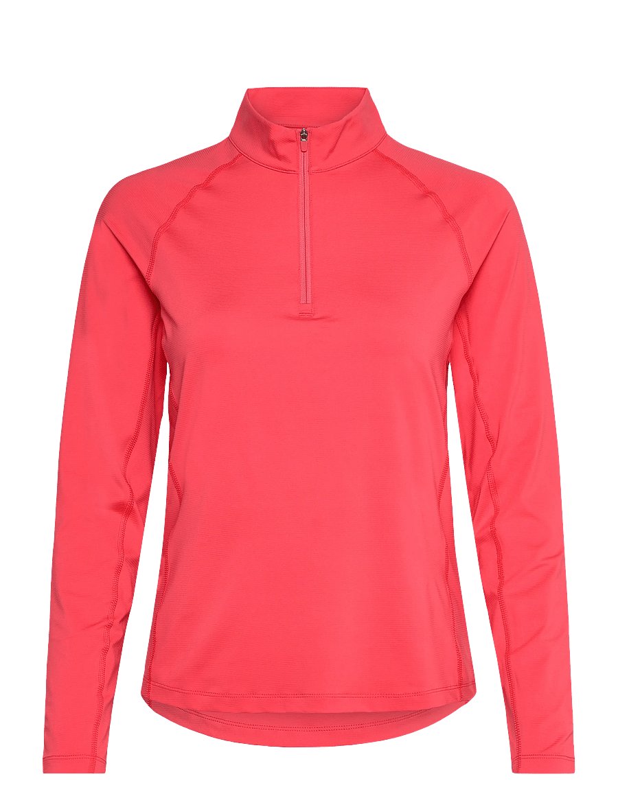 PUMA Golf - W YOU-V Solid 1/4 Zip - alussärgid - peach frost - 0